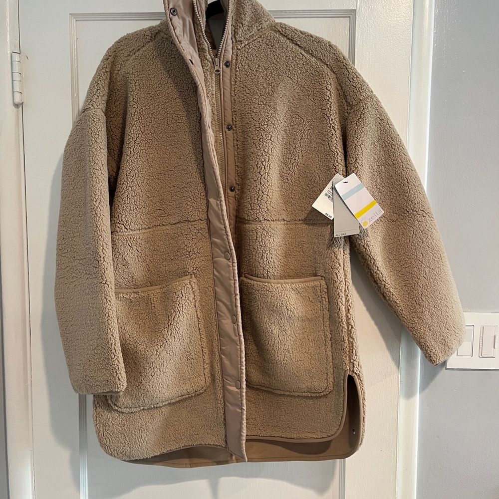Zella Cozy Faux Shearling Jacket (NWT)